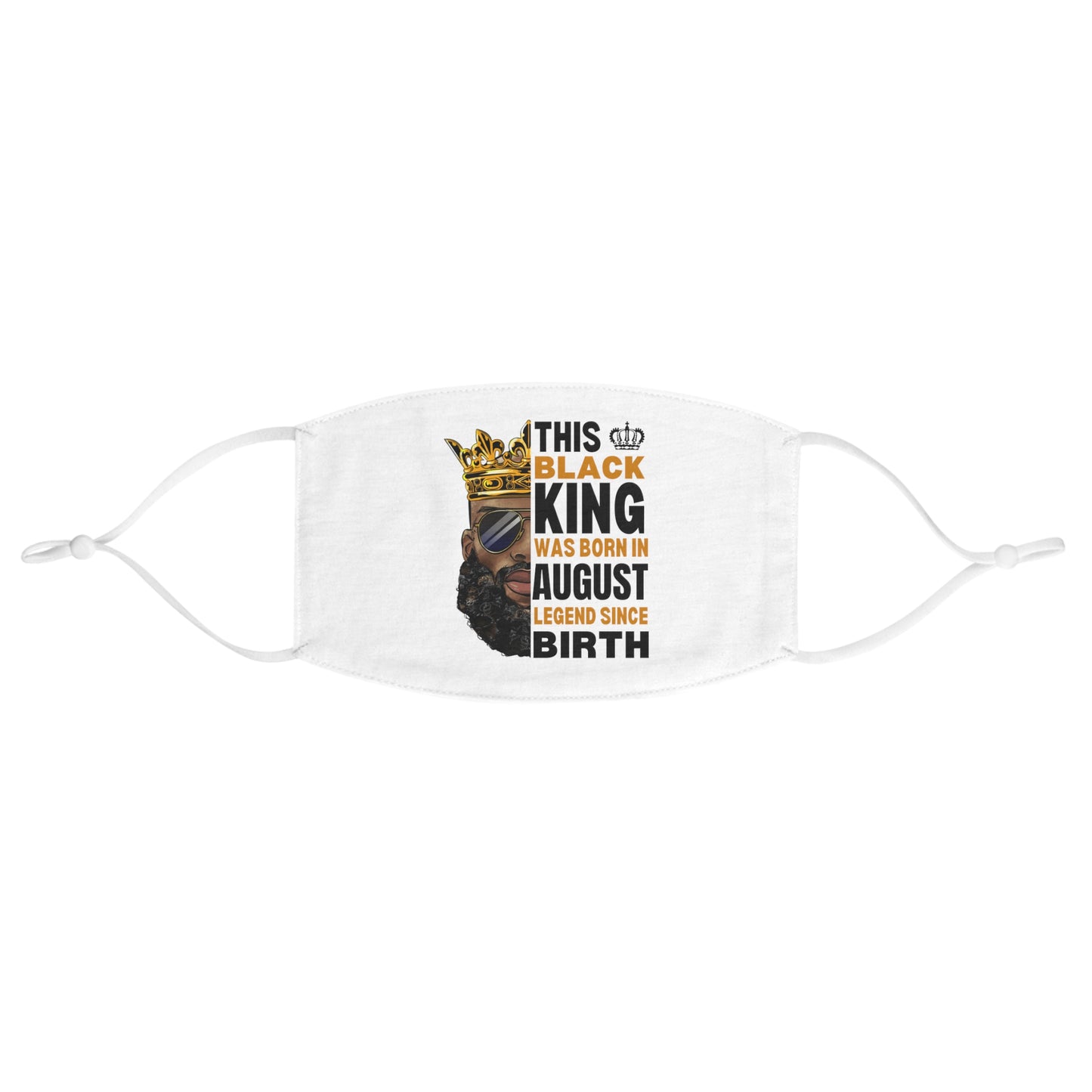 AUGUST BLACK KING FACE MASK