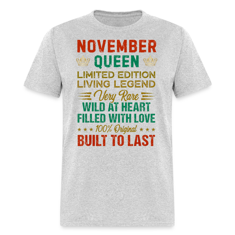 NOVEMBER QUEEN BUILT TO LAST - heather gray