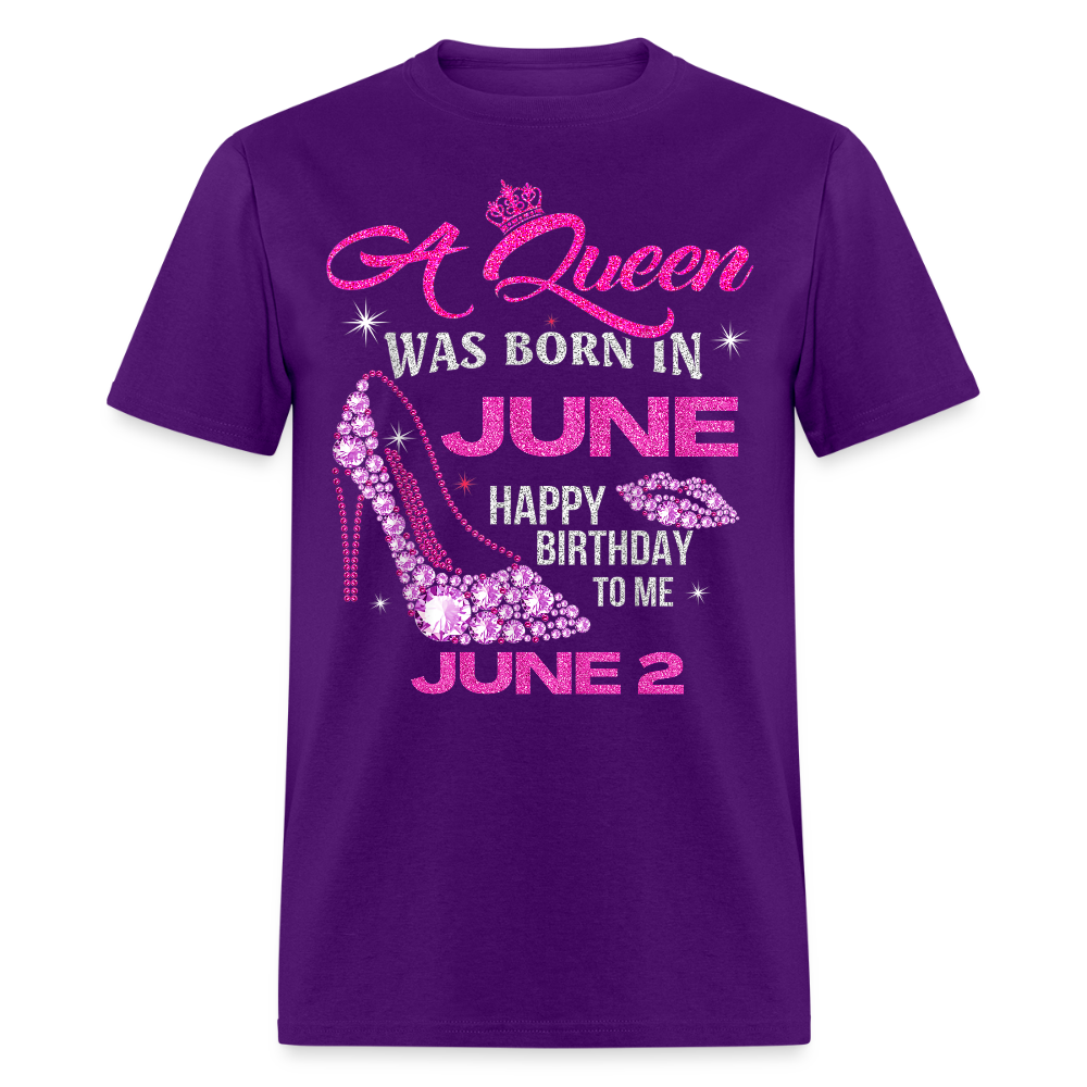 A QUEEN BORN ON 2ND JUNE - purple