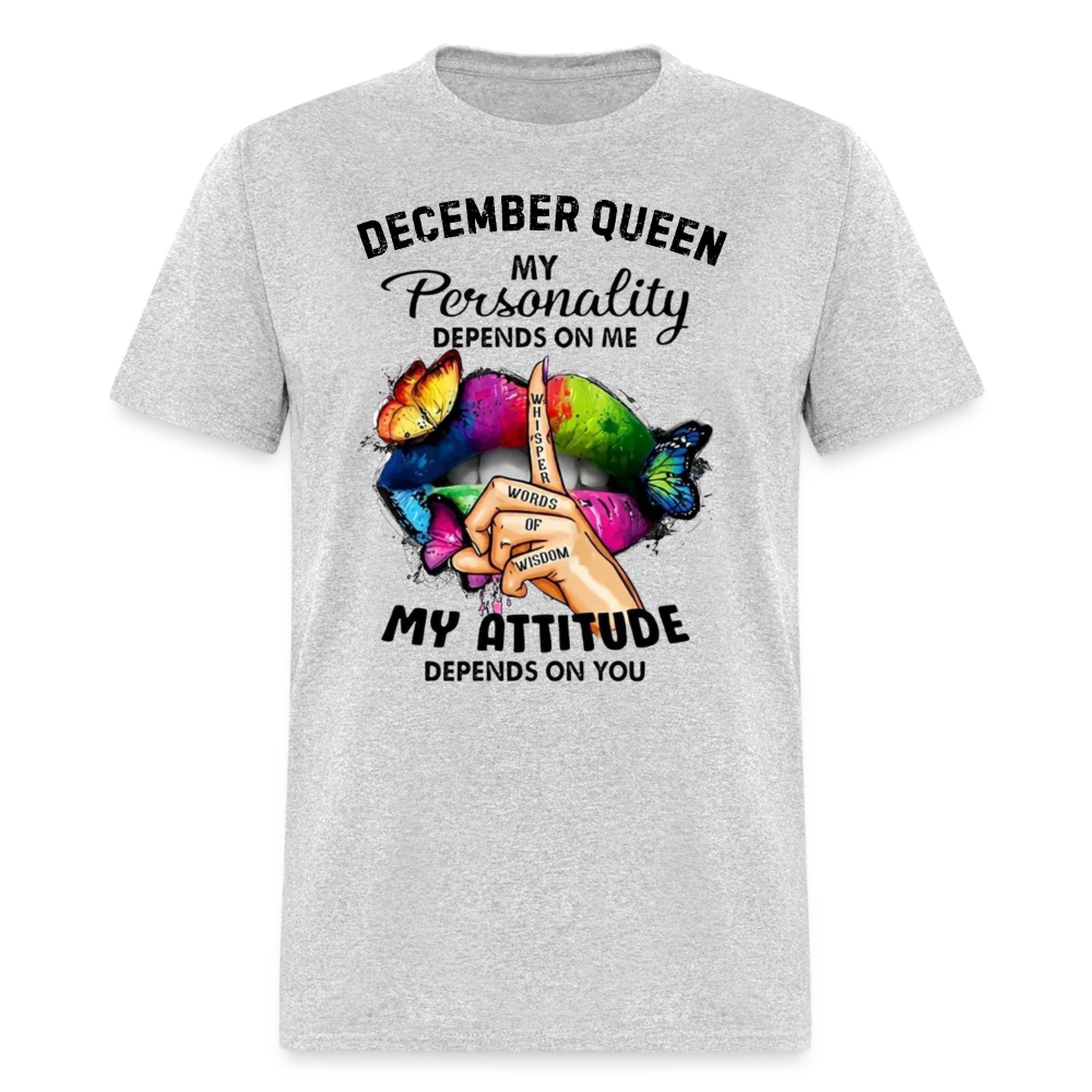 DECEMBER QUEEN MY ATTITUDE - heather gray