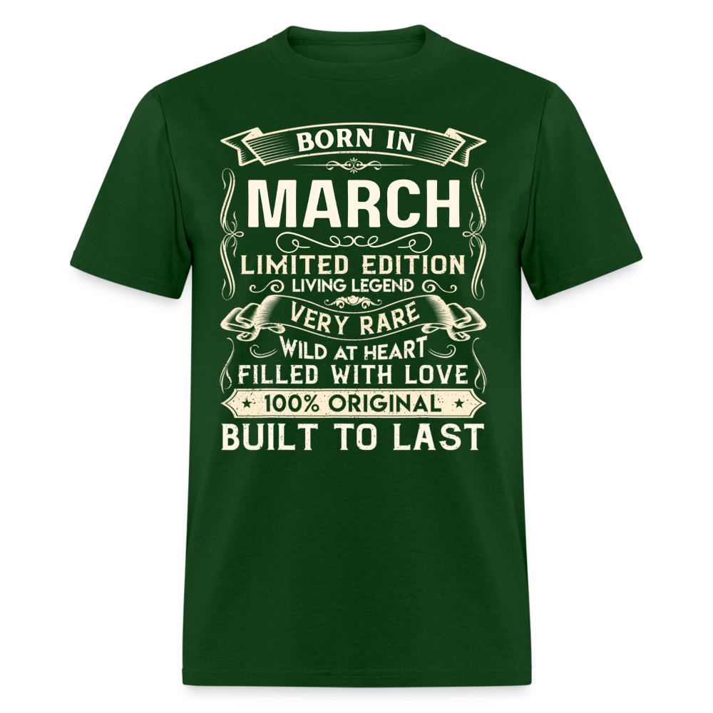 LIVING LEGEND BORN IN MARCH - forest green