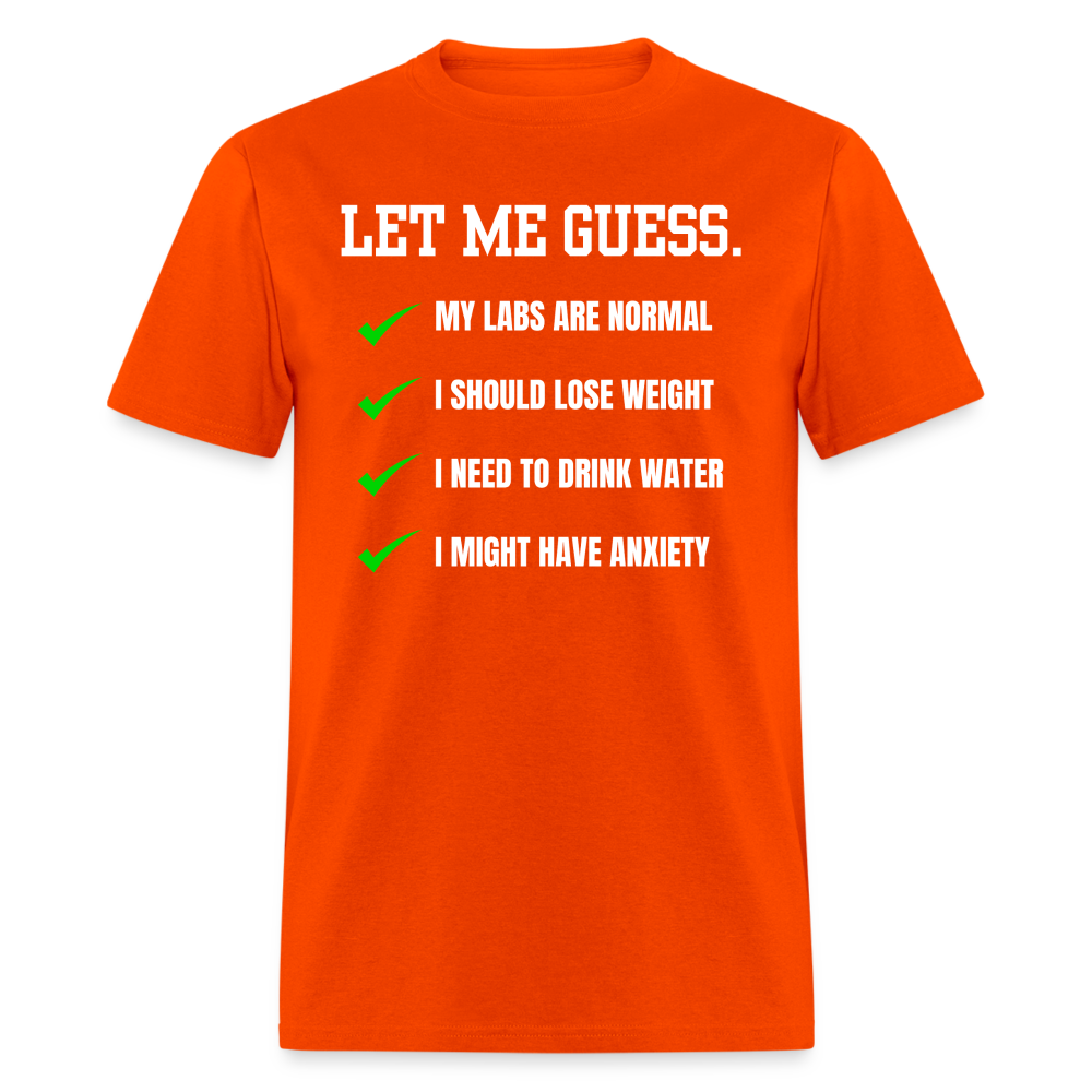 LET ME GUESS - orange