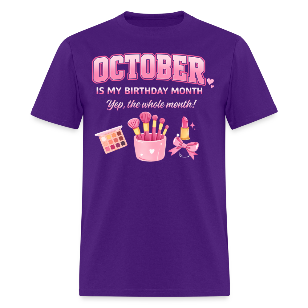 OCTOBER BIRTHDAY MONTH - purple