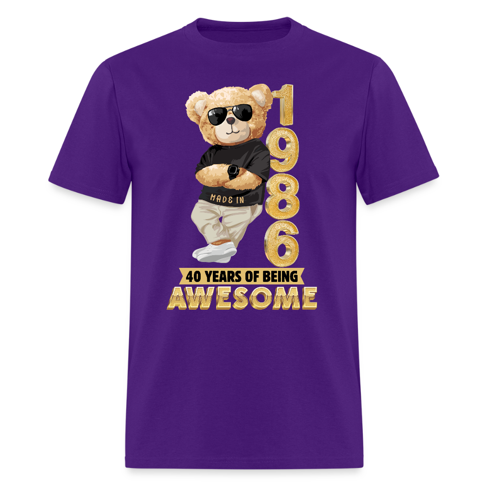 1986-40 YEARS OF BEING AWESOME - purple