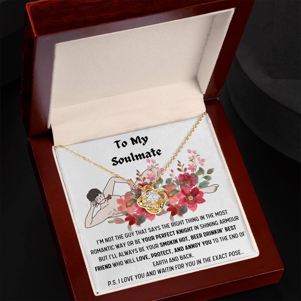 SMOKIN HOT SOULMATE LOVEKNOT NECKLACE