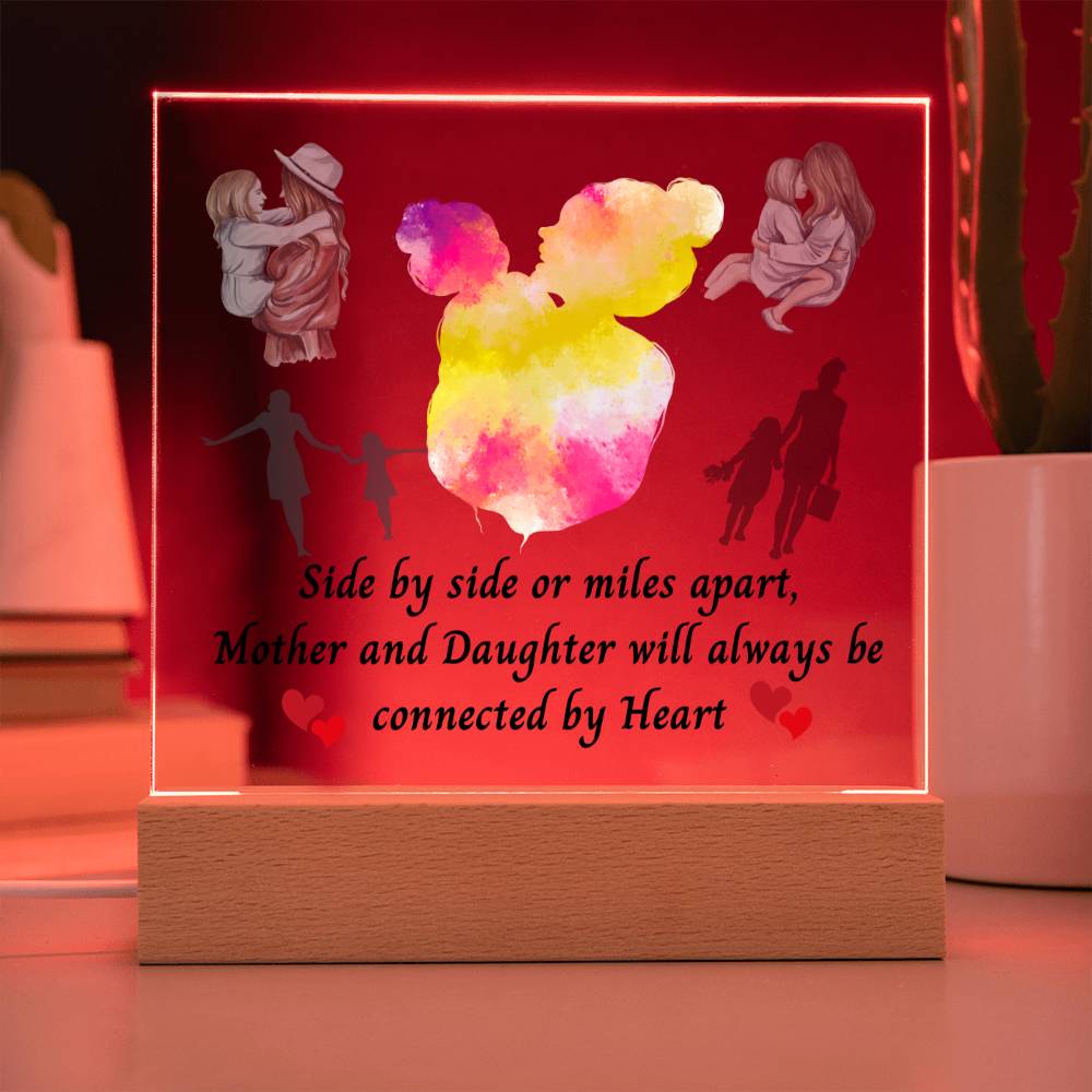 MOTHER DAUGHTER ACYLIC PLAQUE