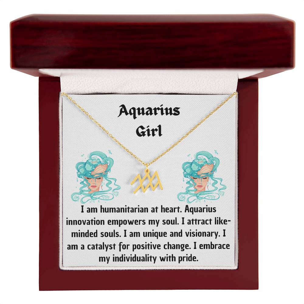AQUARIUS GIRL NECKLACE