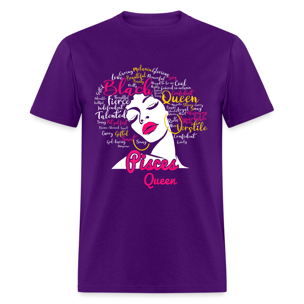 BLACK PISCES QUEEN SHIRT - purple