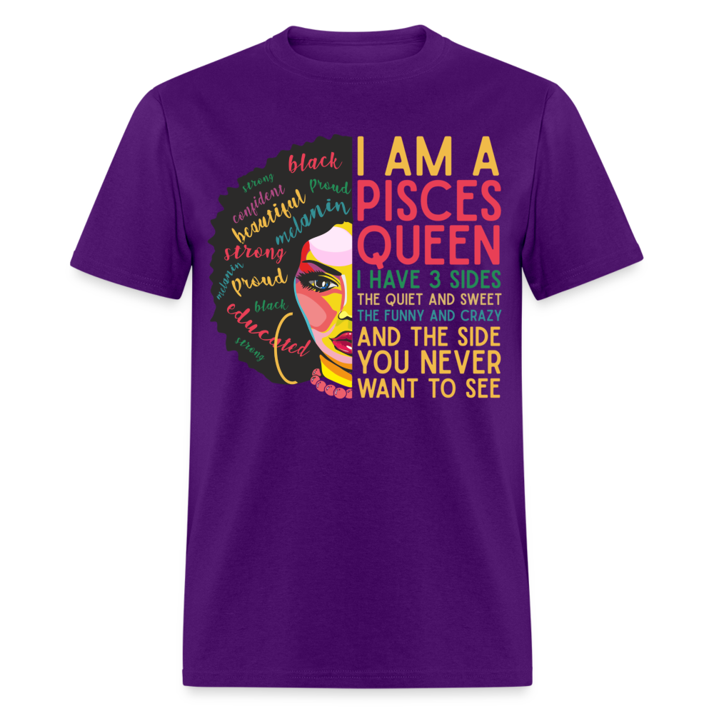 PISCES QUEEN THREE SIDES SHIRT - purple