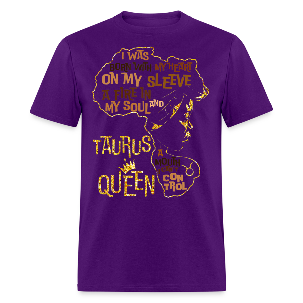 TAURUS HEART ON MY SLEEVE SHIRT - purple