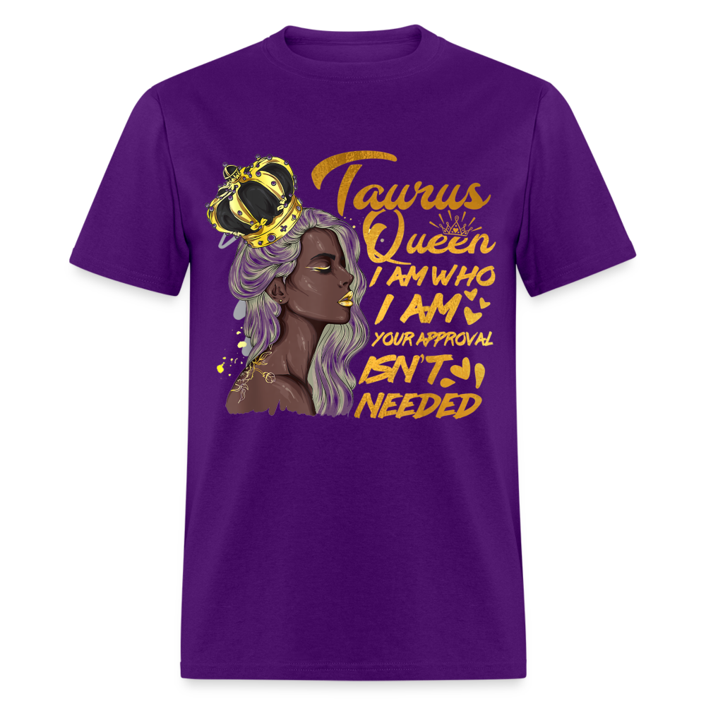 TAURUS I AM WHO I AM SHIRT - purple