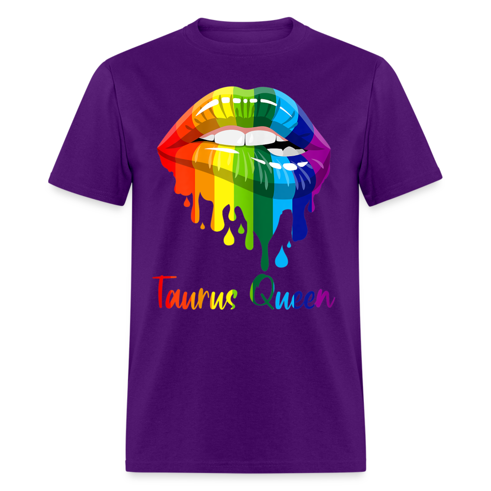 TAURUS RAINBOW LIPS SHIRT - purple