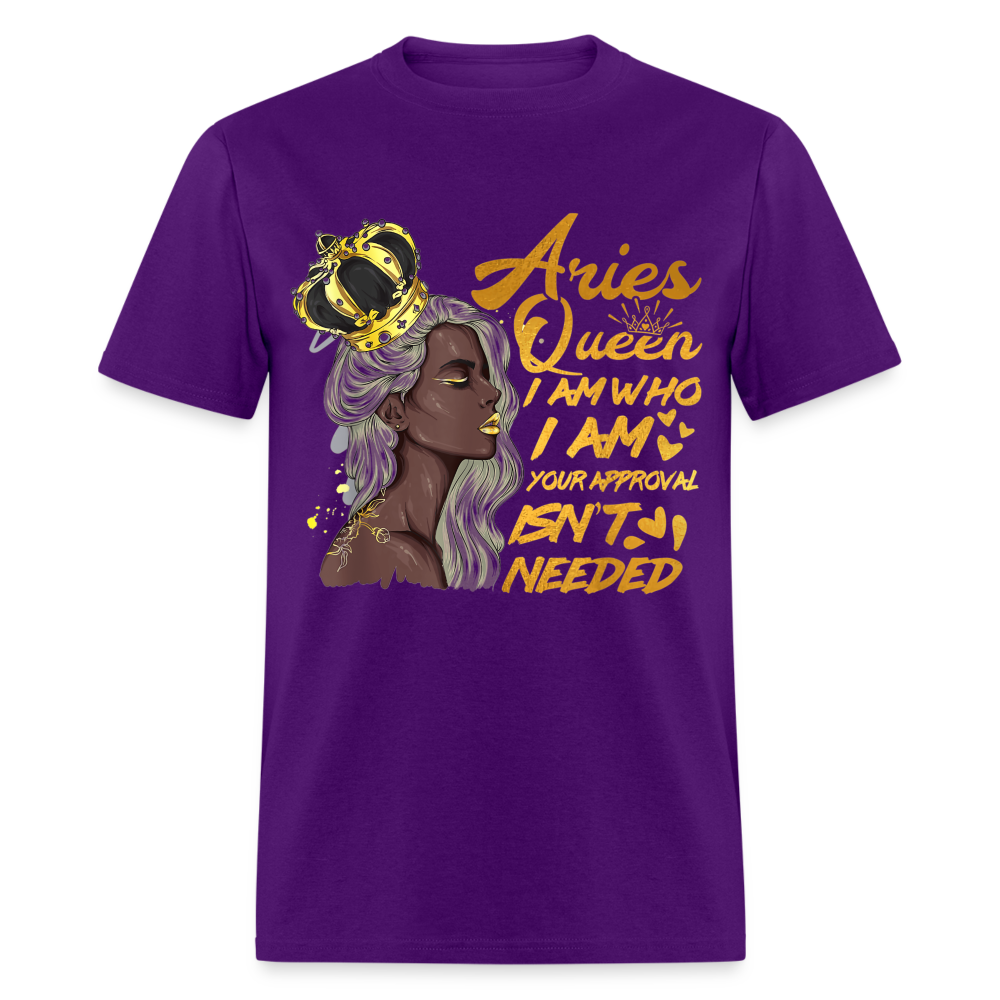 ARIES I AM WHO I AM SHIRT - purple
