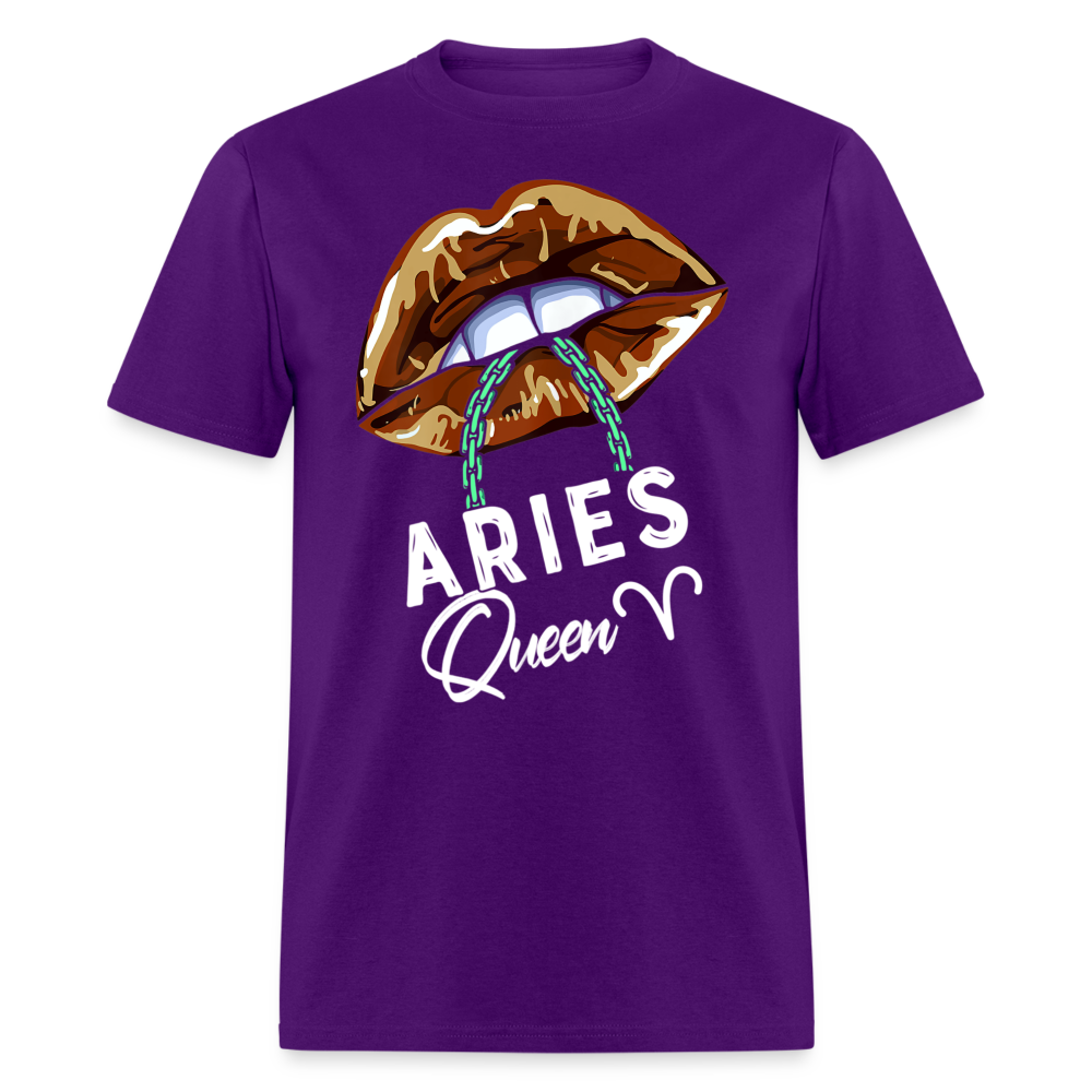 ARIES QUEEN BROWN LIPS SHIRT - purple
