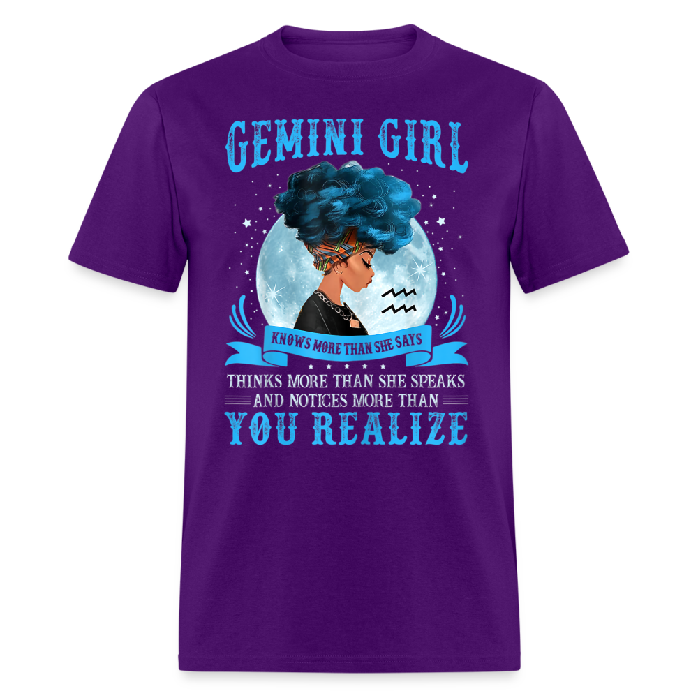 GEMINI GIRL BLUE SHIRT - purple