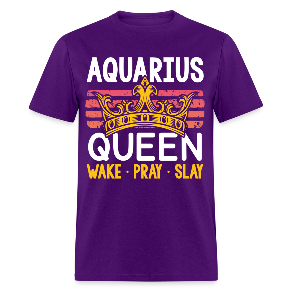 AQUARIUS WAKE PRAY SHIRT - purple