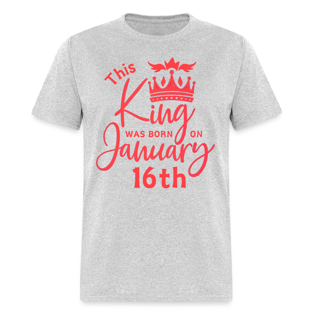 KING BORN 16TH JANUARY - heather gray