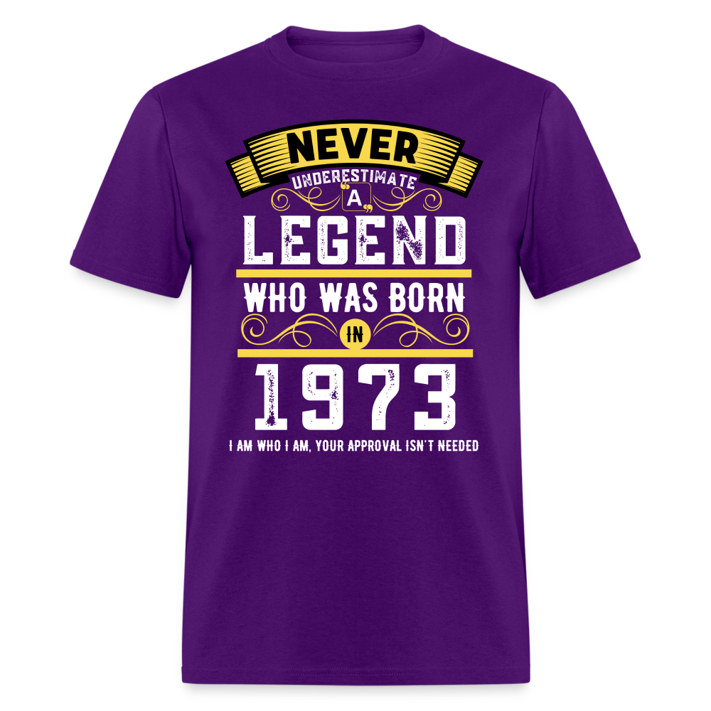 NEVER UNDERESTIMATE LEGEND 1973 - purple