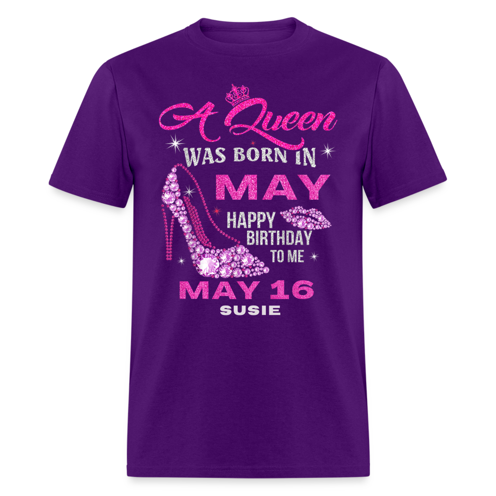 16TH MAY SUSIE UNISEX SHIRT - purple