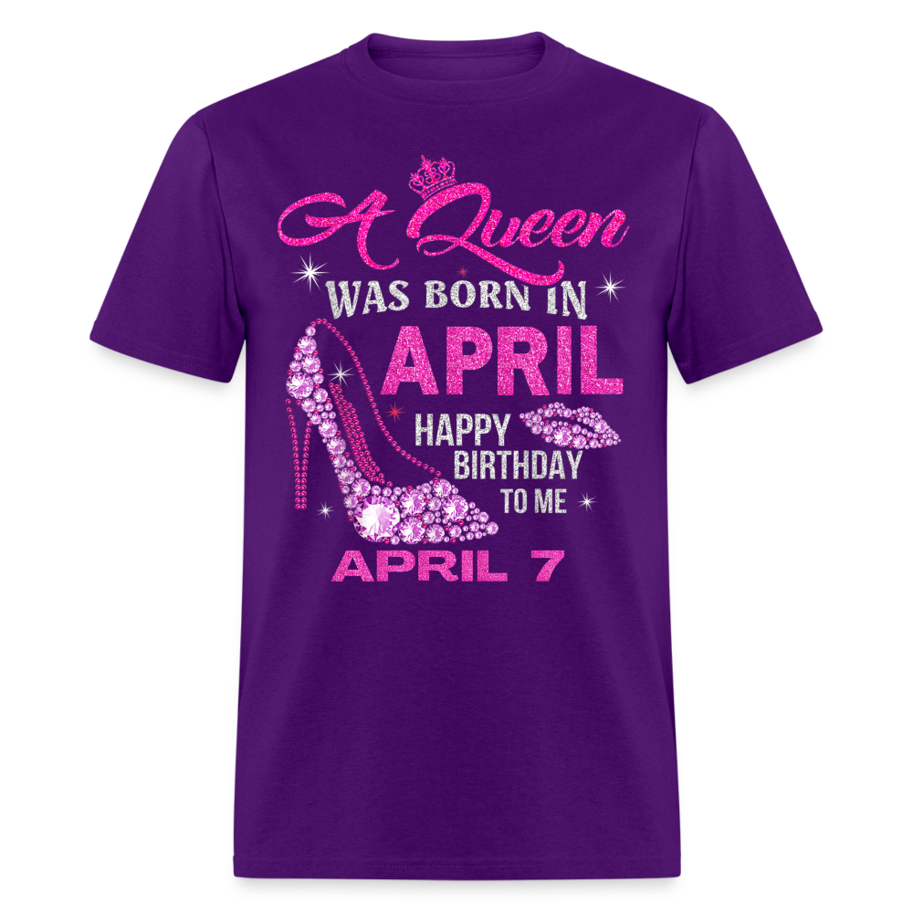 7TH APRIL QUEEN SHIRT - purple