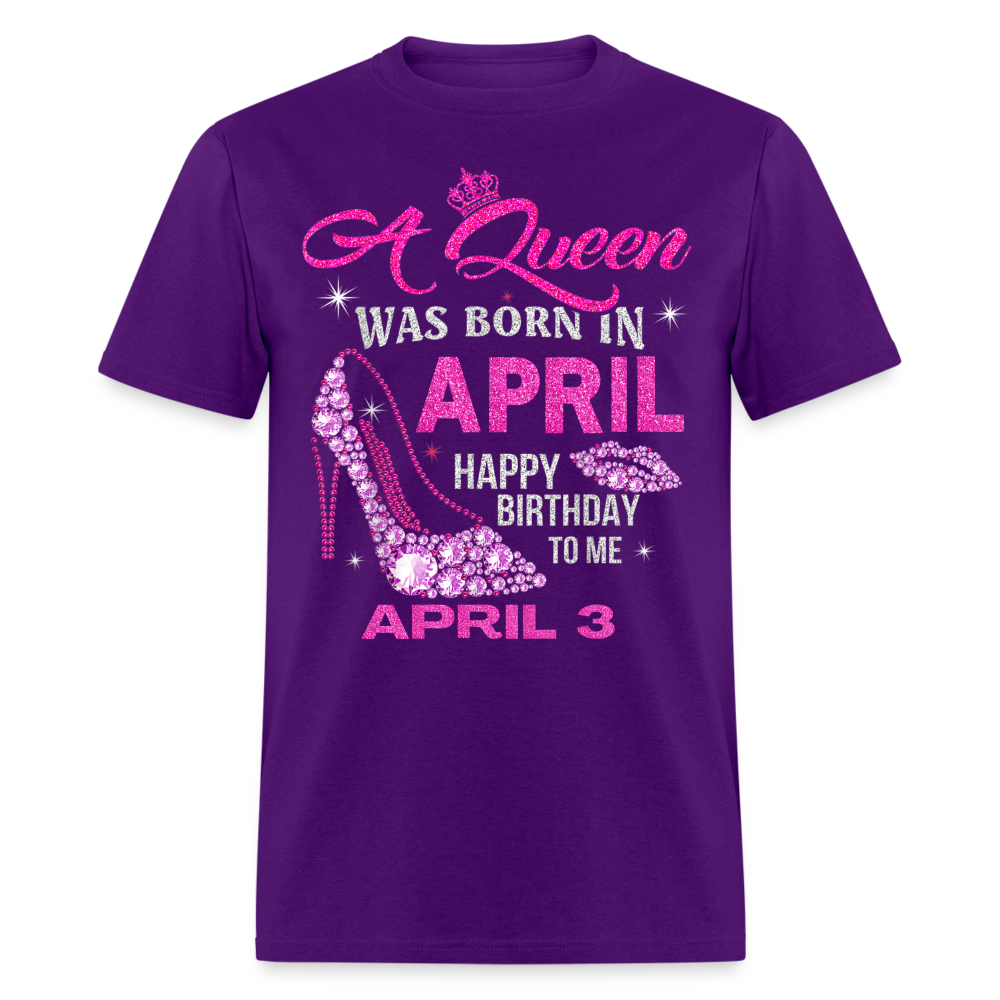 3RD APRIL QUEEN SHIRT - purple