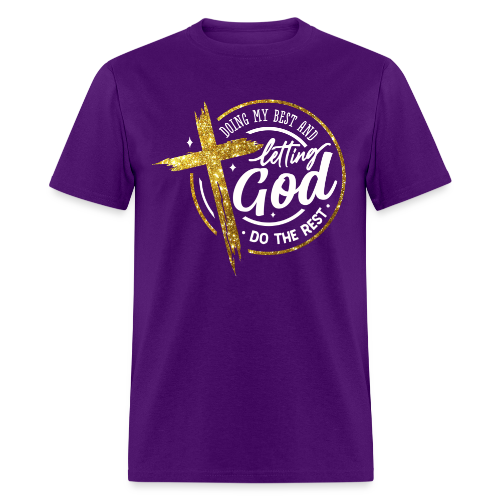 LETTING GOD DO THE REST - purple