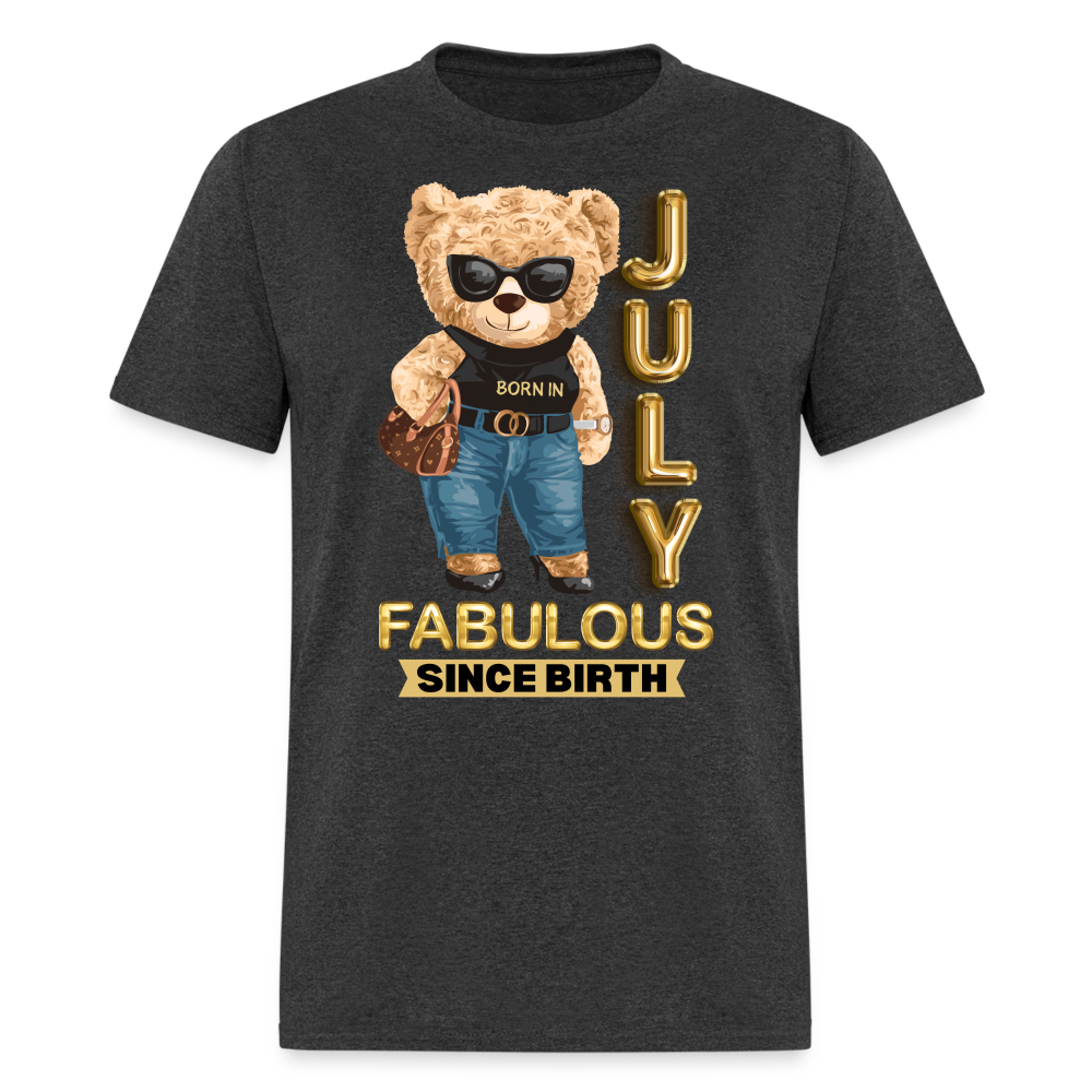 BORN IN JULY FAB SINCE BIRTH - heather black