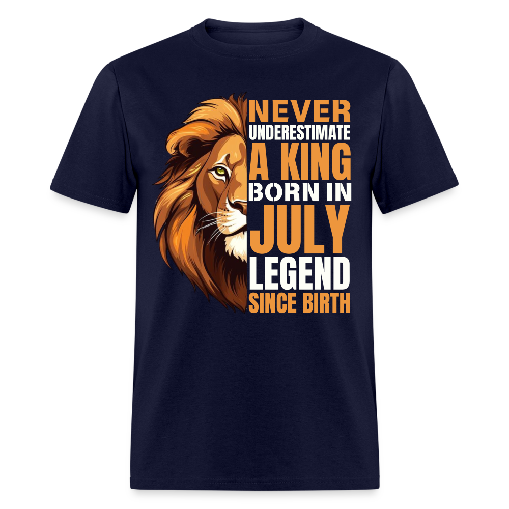 NEVER UNDERESTIMATE JULY LEGEND - navy