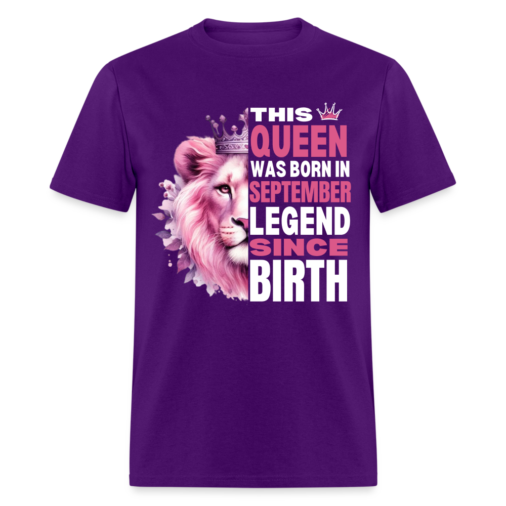 SEPTEMBER QUEEN LEGEND SINCE BIRTH - purple