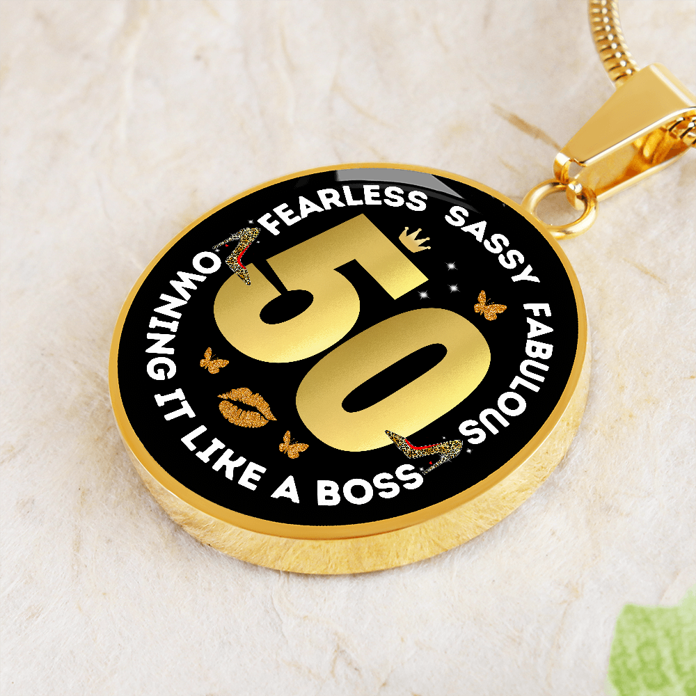 SASSY 50 ROUND NECKLACE