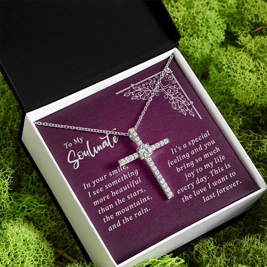SOULMATE SMILE CROSS NECKLACE