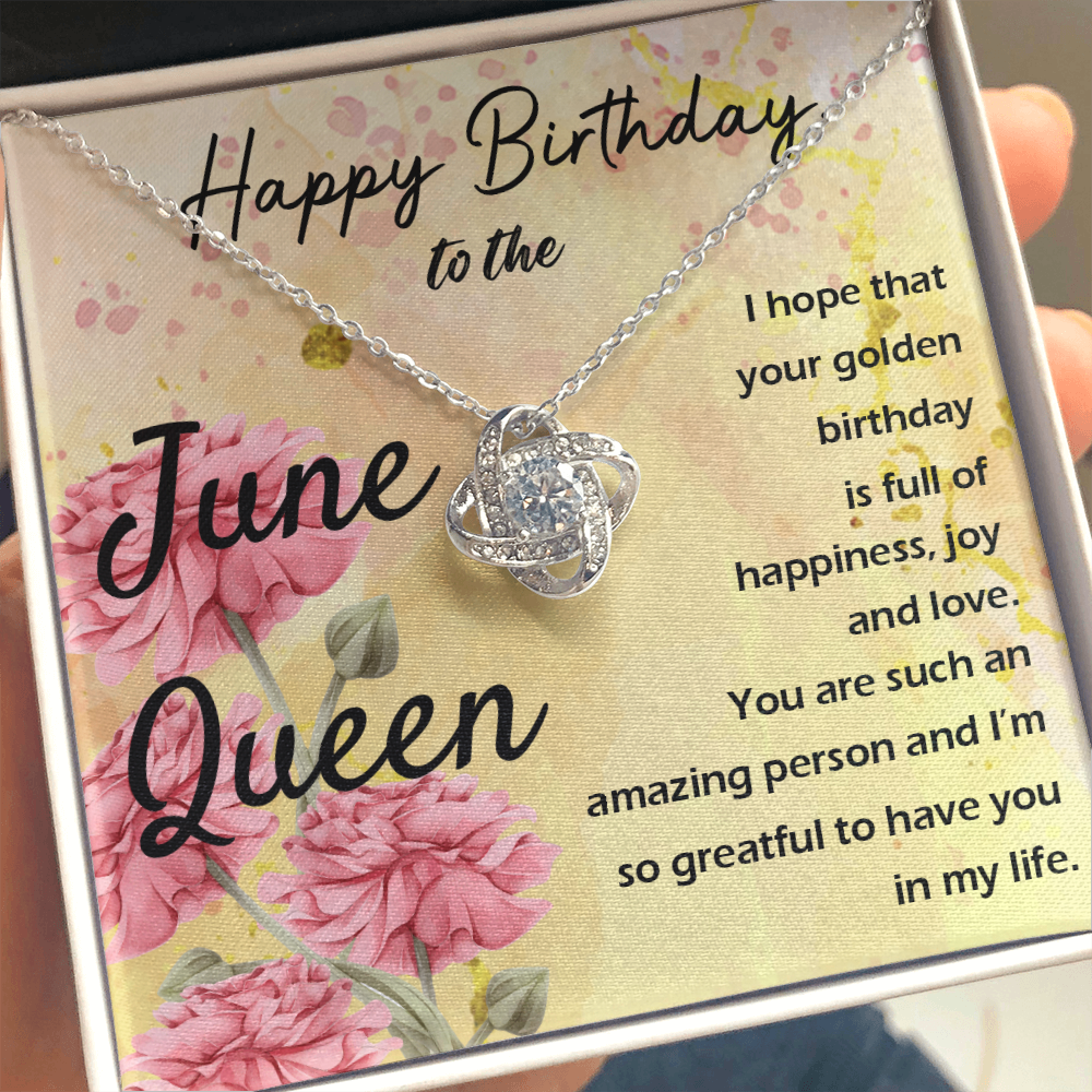JUNE QUEEN LOVEKNOT NECKLACE