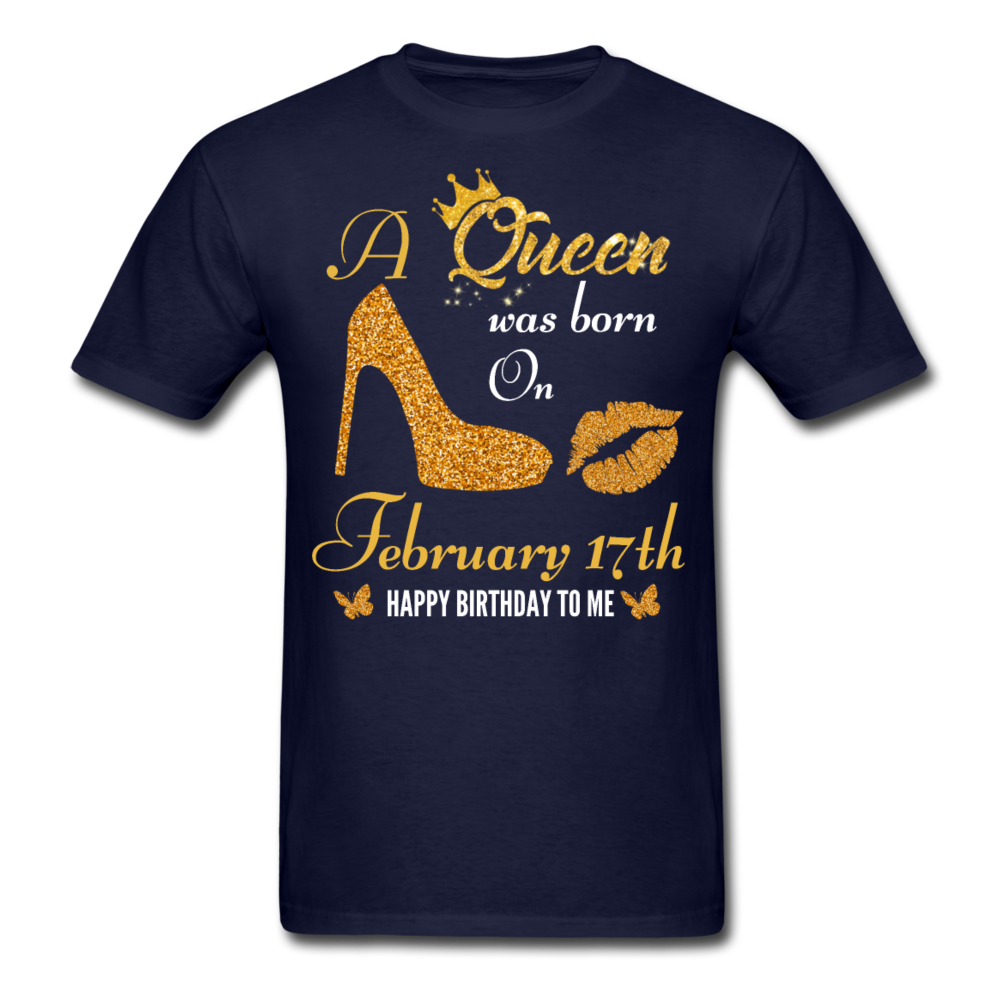 QUEEN 17TH FEB UNISEX SHIRT - navy