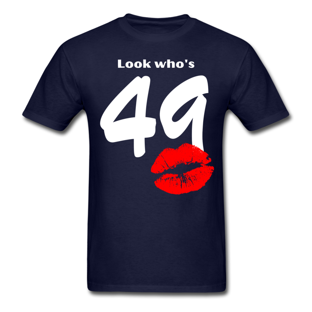 LOOK WHO'S 49 UNISEX SHIRT - navy