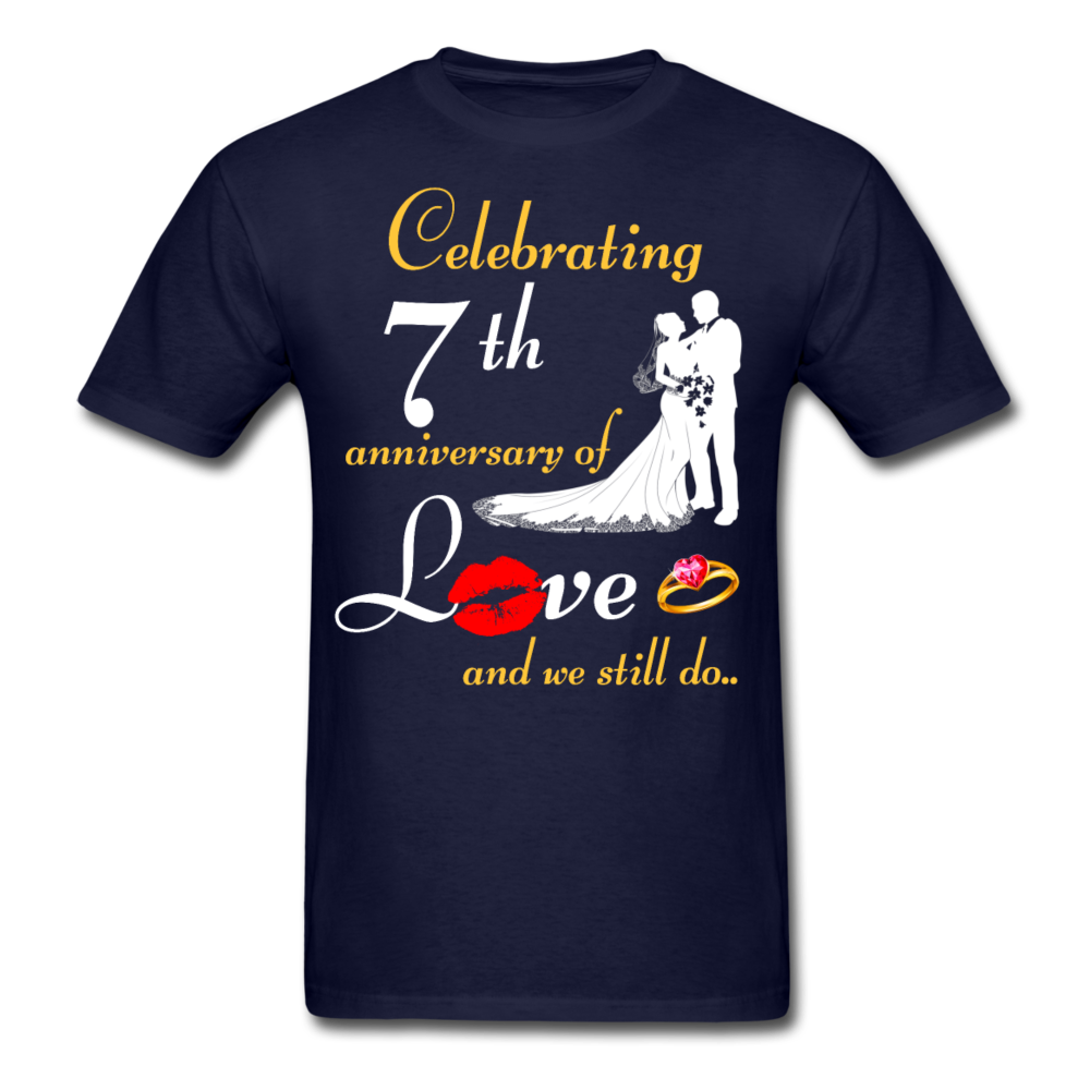 7TH ANNIVERSARY UNISEX SHIRT - navy