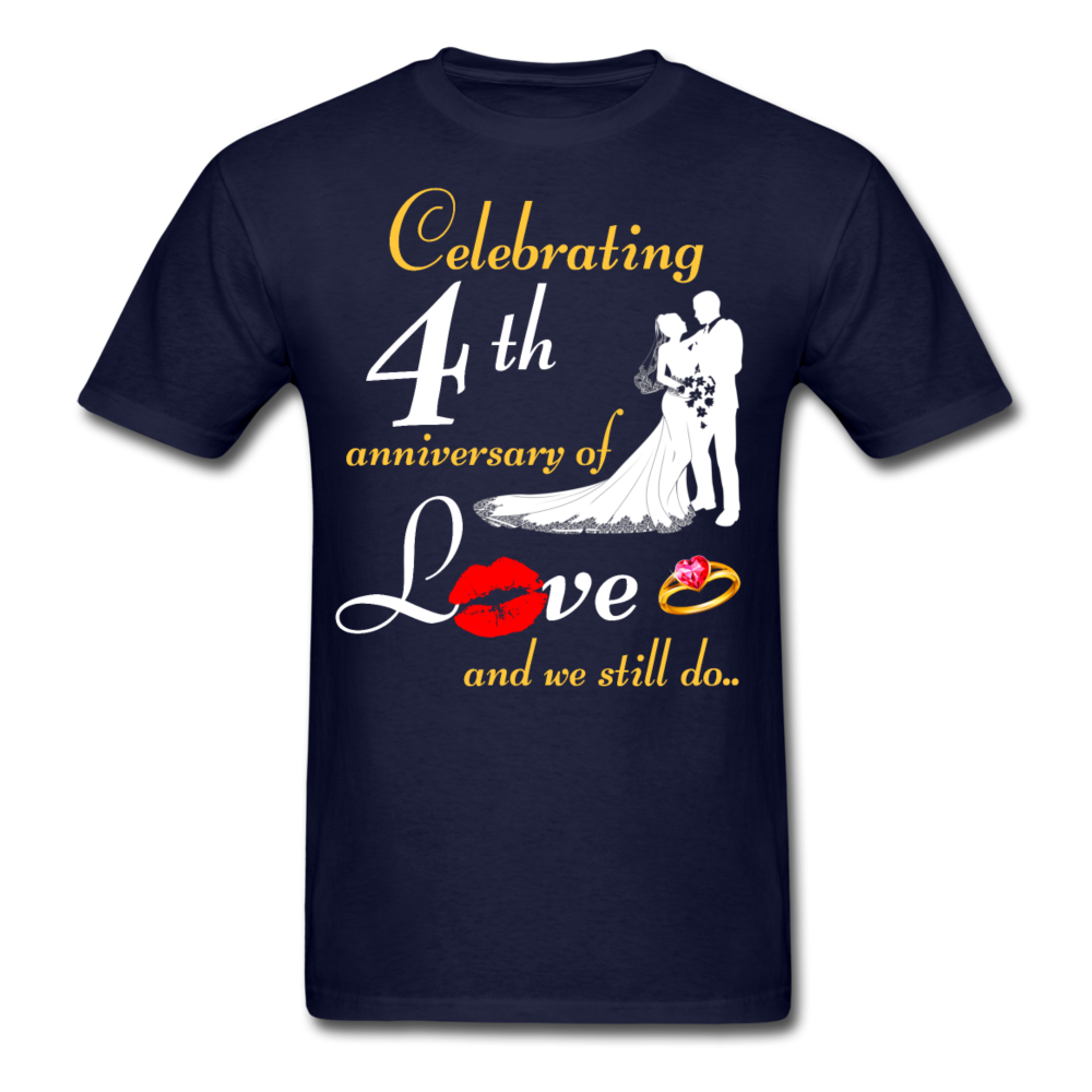 4TH ANNIVERSARY UNISEX SHIRT - navy