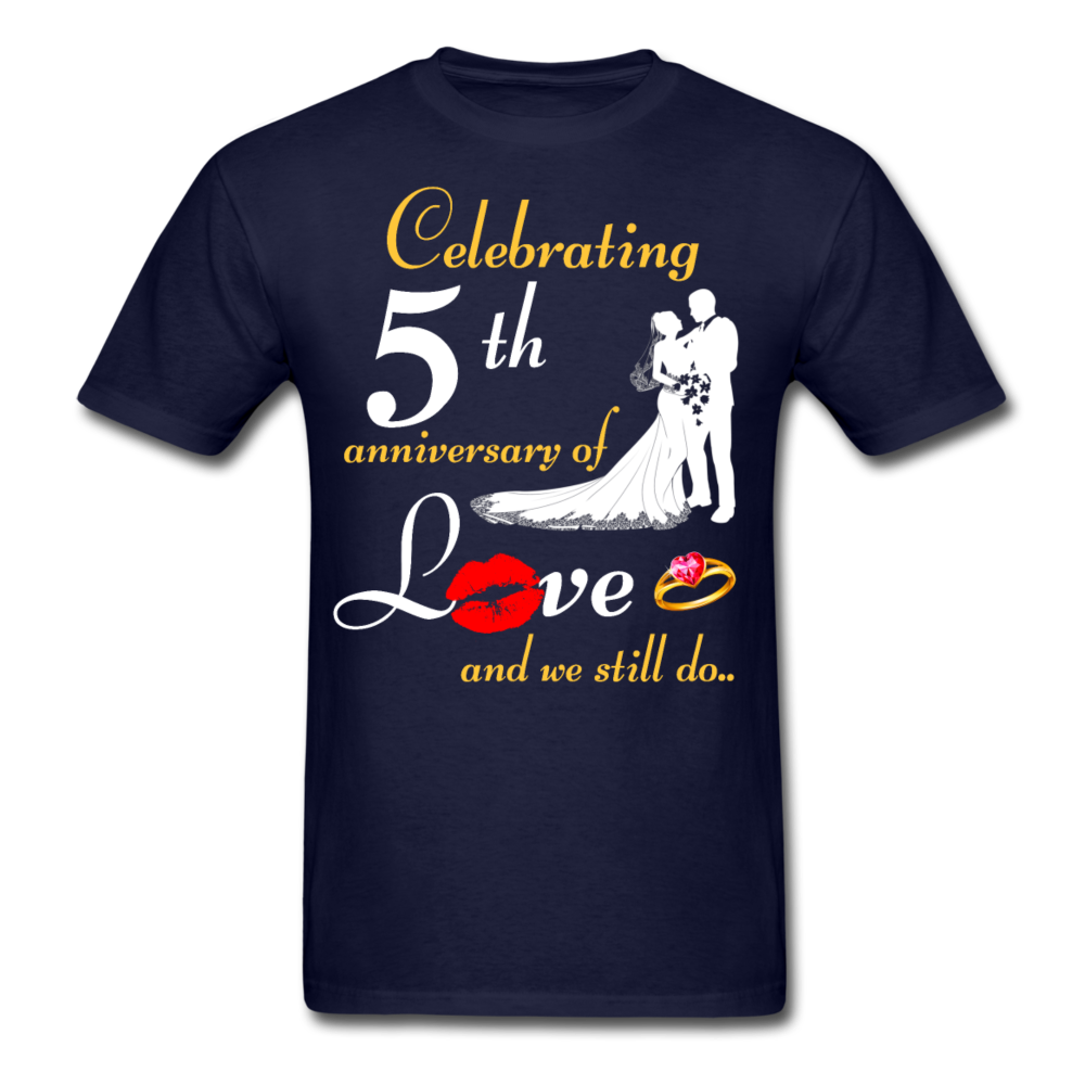 5TH ANNIVERSARY UNISEX SHIRT - navy