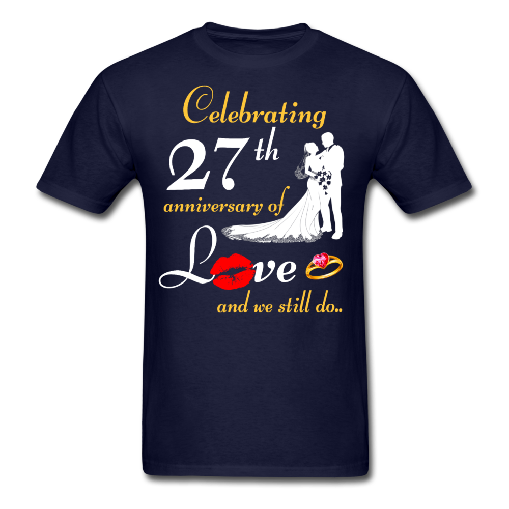 27TH ANNIVERSARY UNISEX SHIRTS - navy