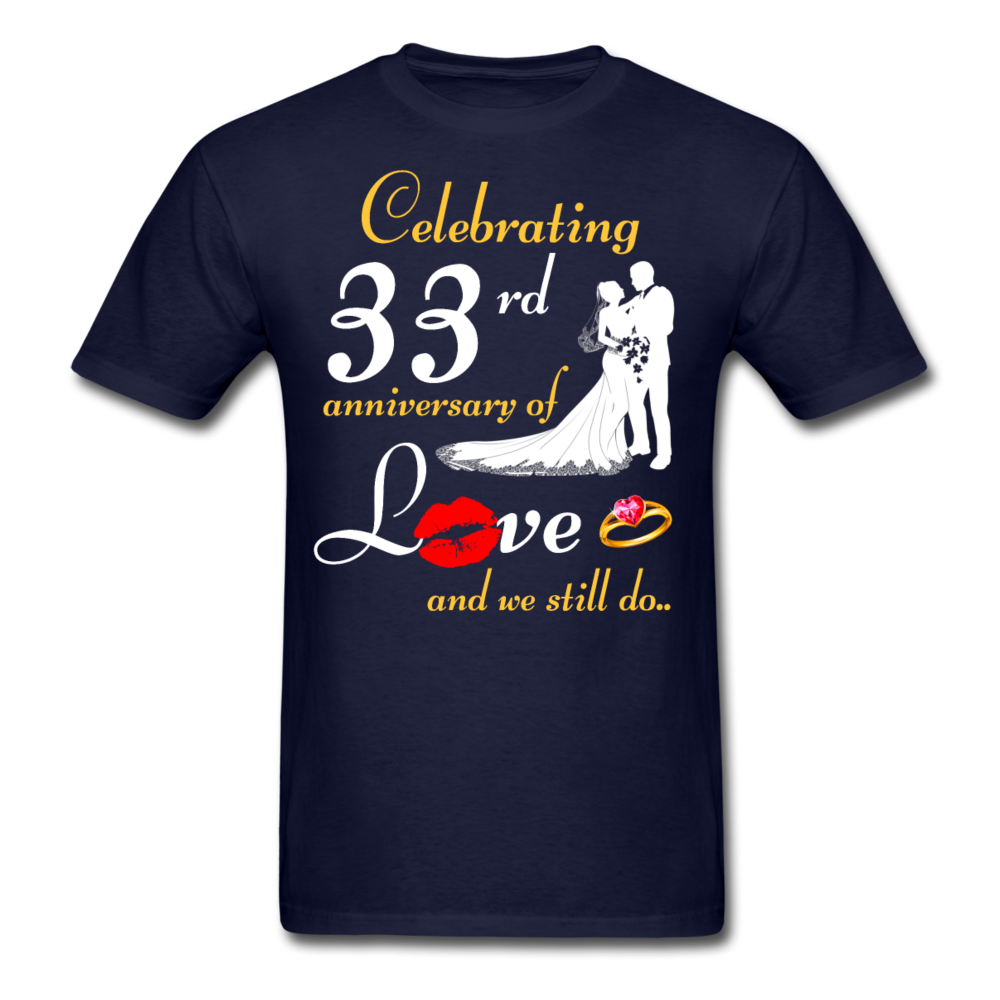 33RD ANNIVERSARY UNISEX SHIRTS - navy