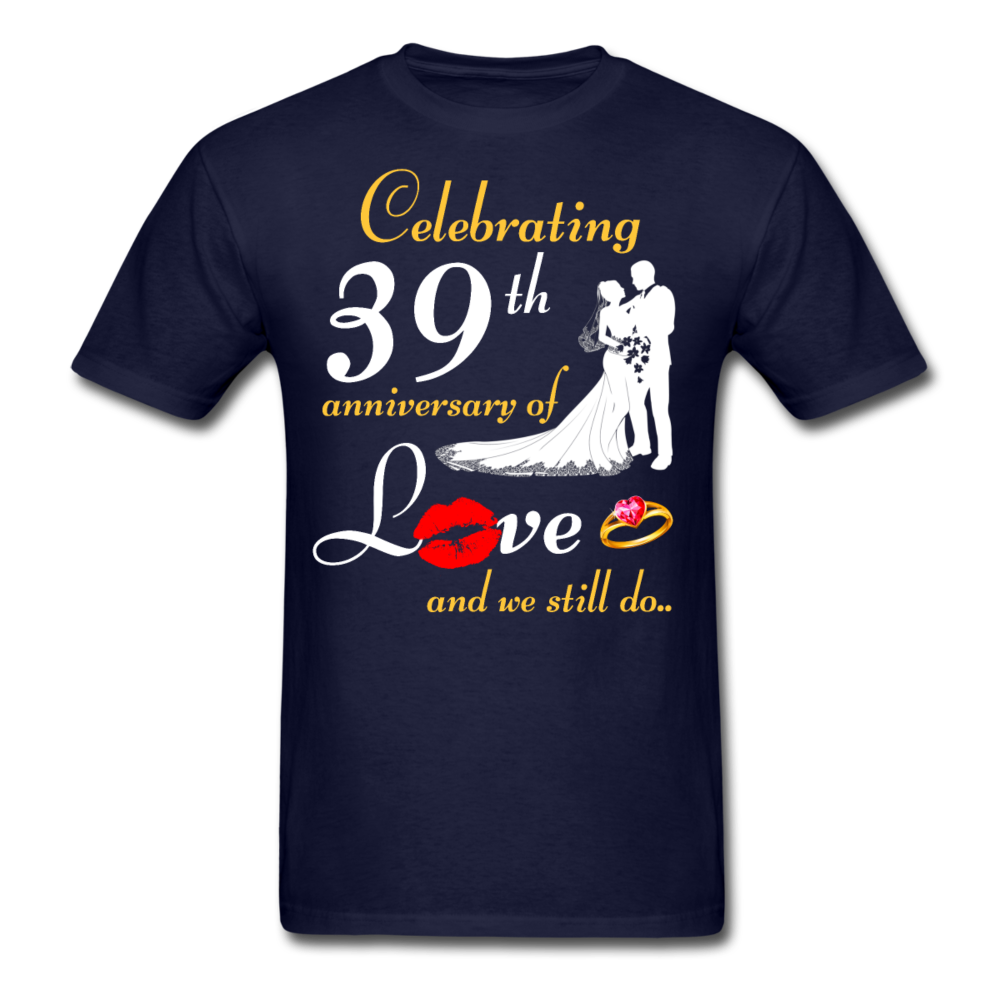39TH ANNIVERSARY UNISEX SHIRTS - navy