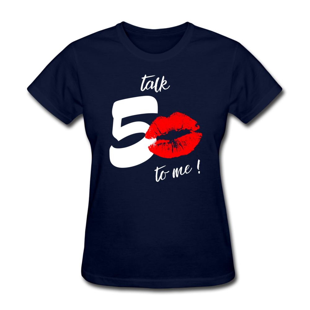 TALK 50 WOMEN'S SHIRT - navy