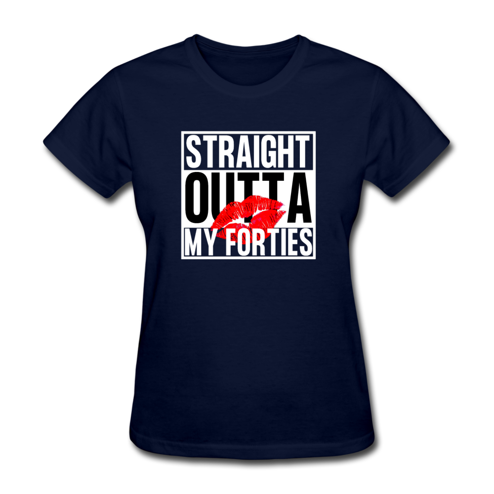 OUTTA 40'S WOMEN'S SHIRT - navy