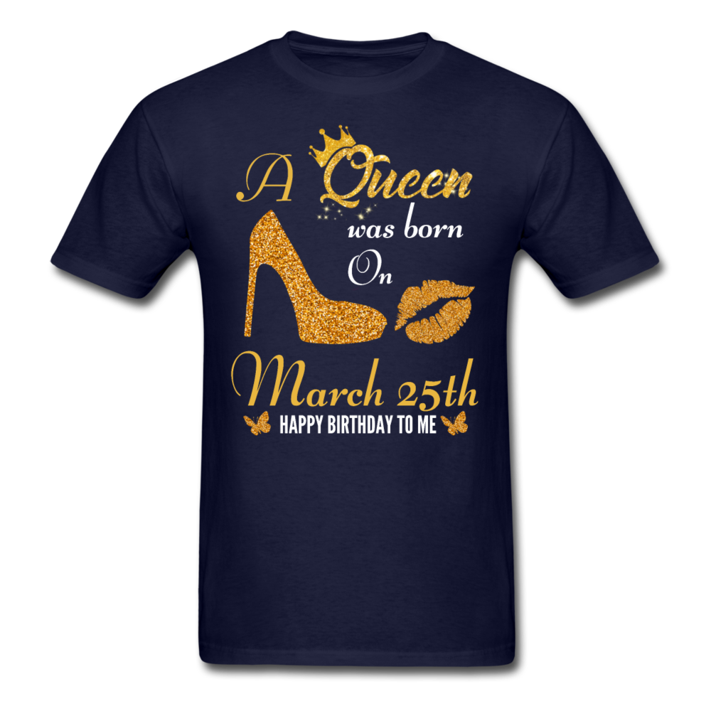 QUEEN 25TH MARCH UNISEX SHIRT - navy