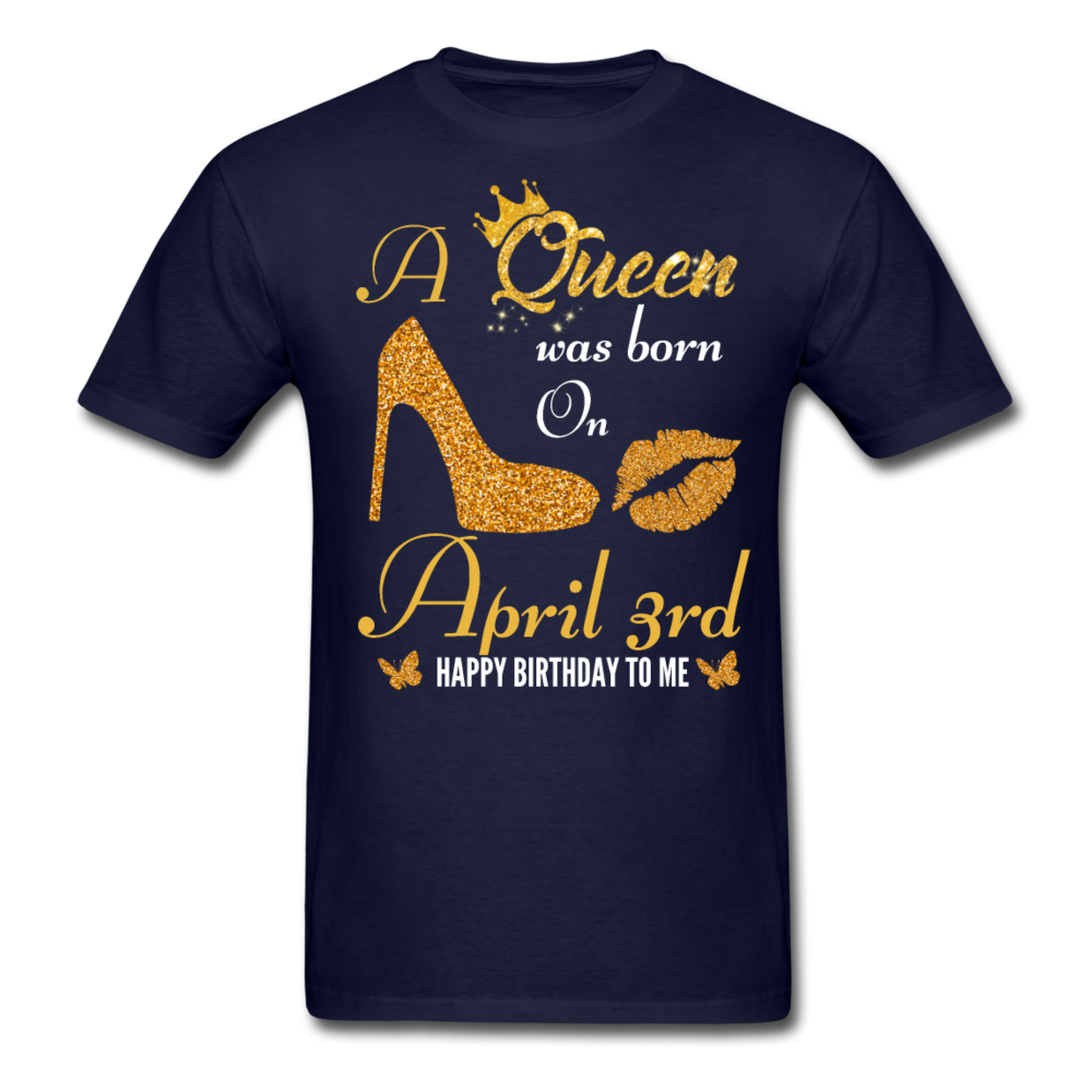 QUEEN 3RD APRIL UNISEX SHIRT - navy