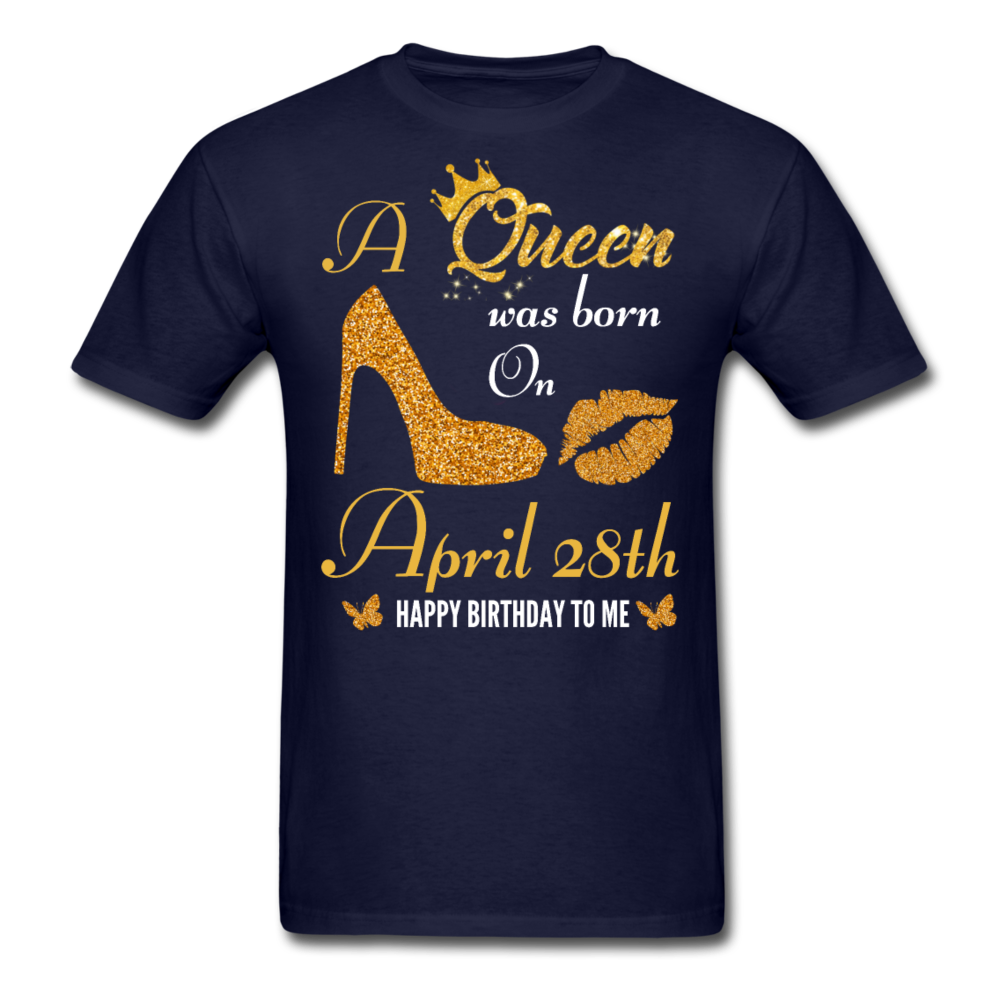 QUEEN 28TH APRIL UNISEX SHIRT - navy