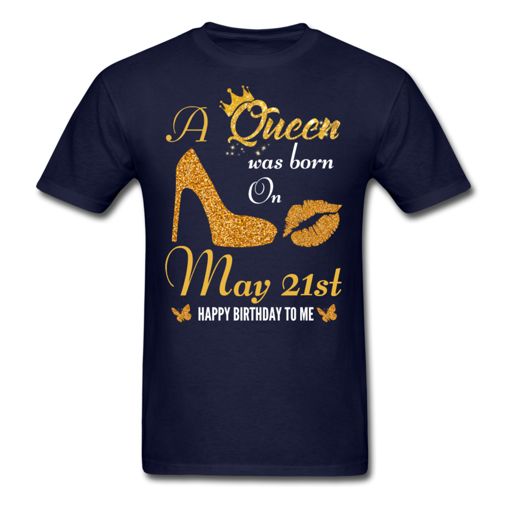QUEEN 21ST MAY UNISEX SHIRT - navy