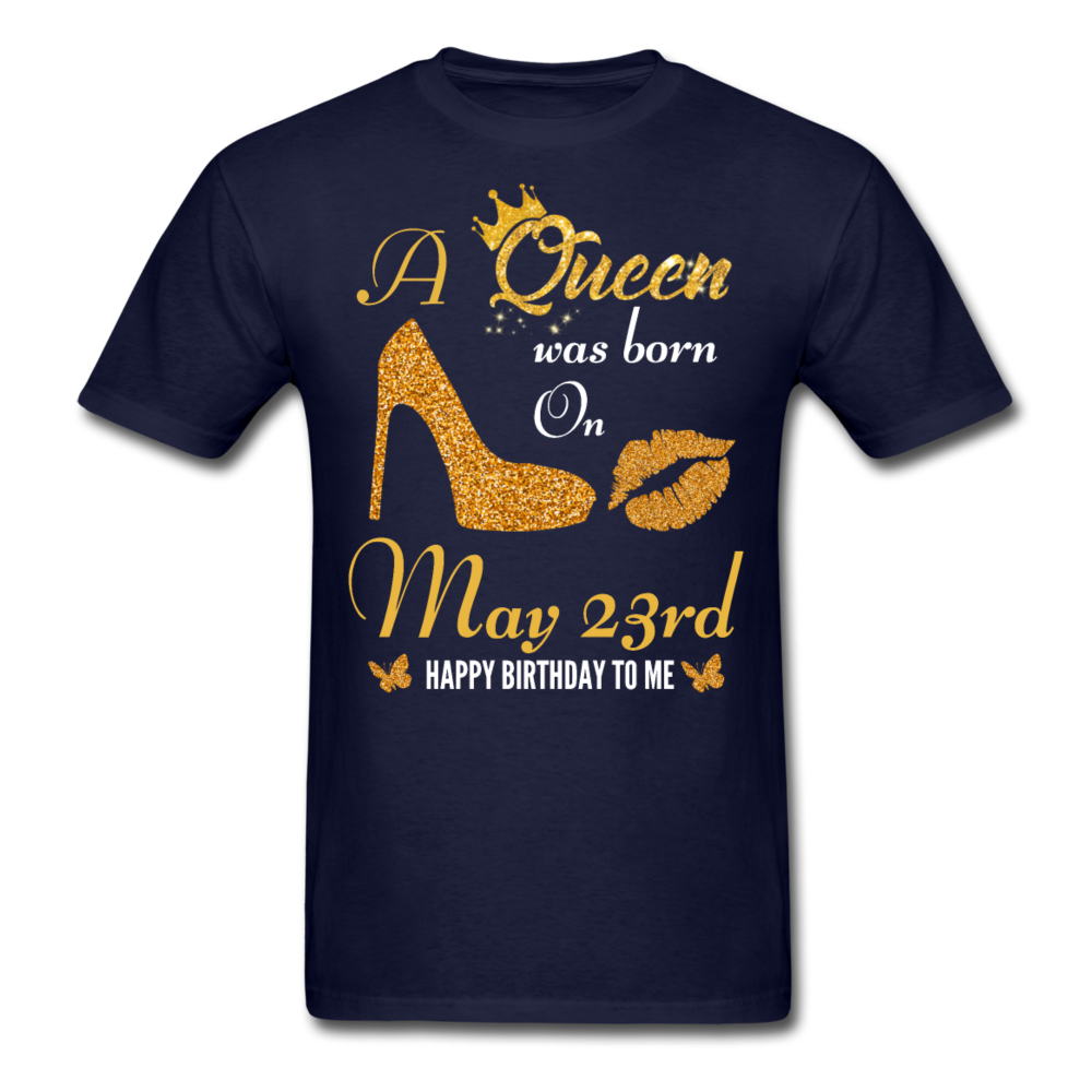 QUEEN 23RD MAY UNISEX SHIRT - navy