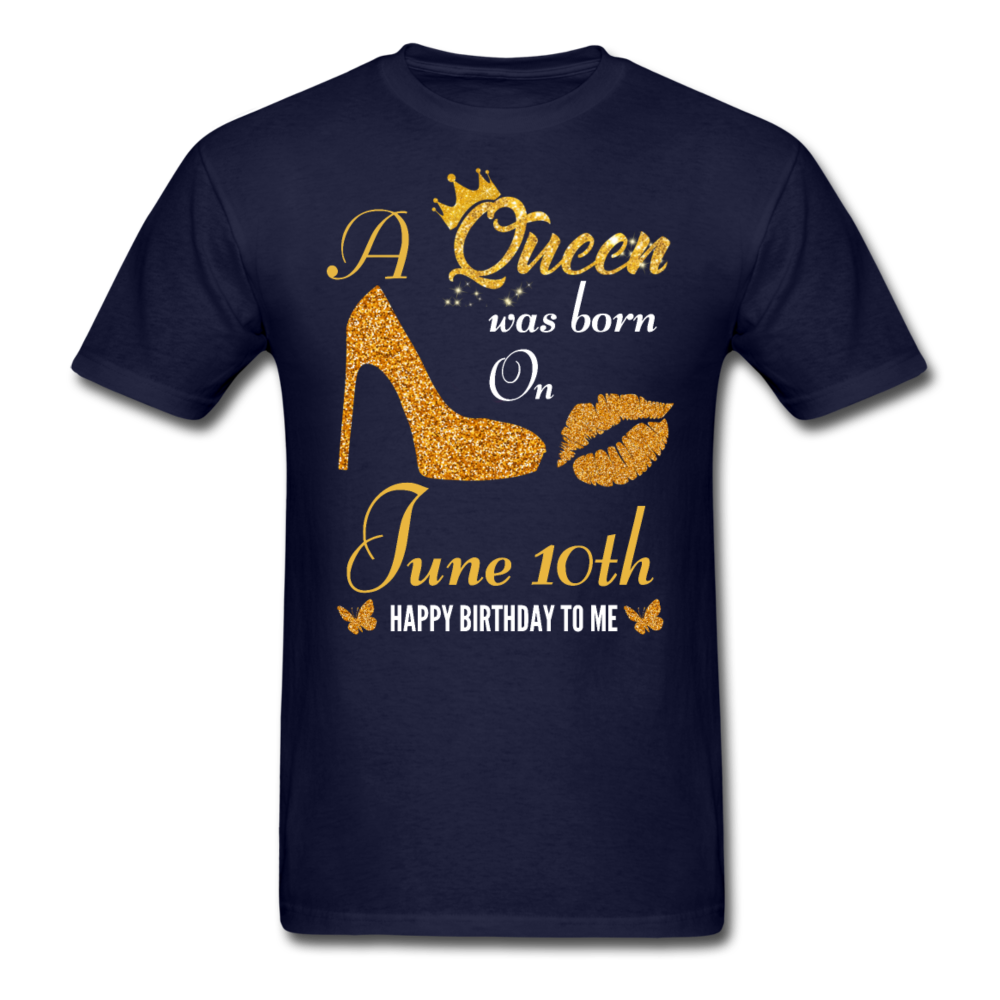 QUEEN 10TH JUNE UNISEX SHIRT - navy