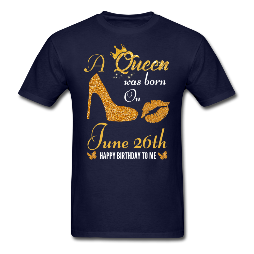 QUEEN 26TH JUNE UNISEX SHIRT - navy