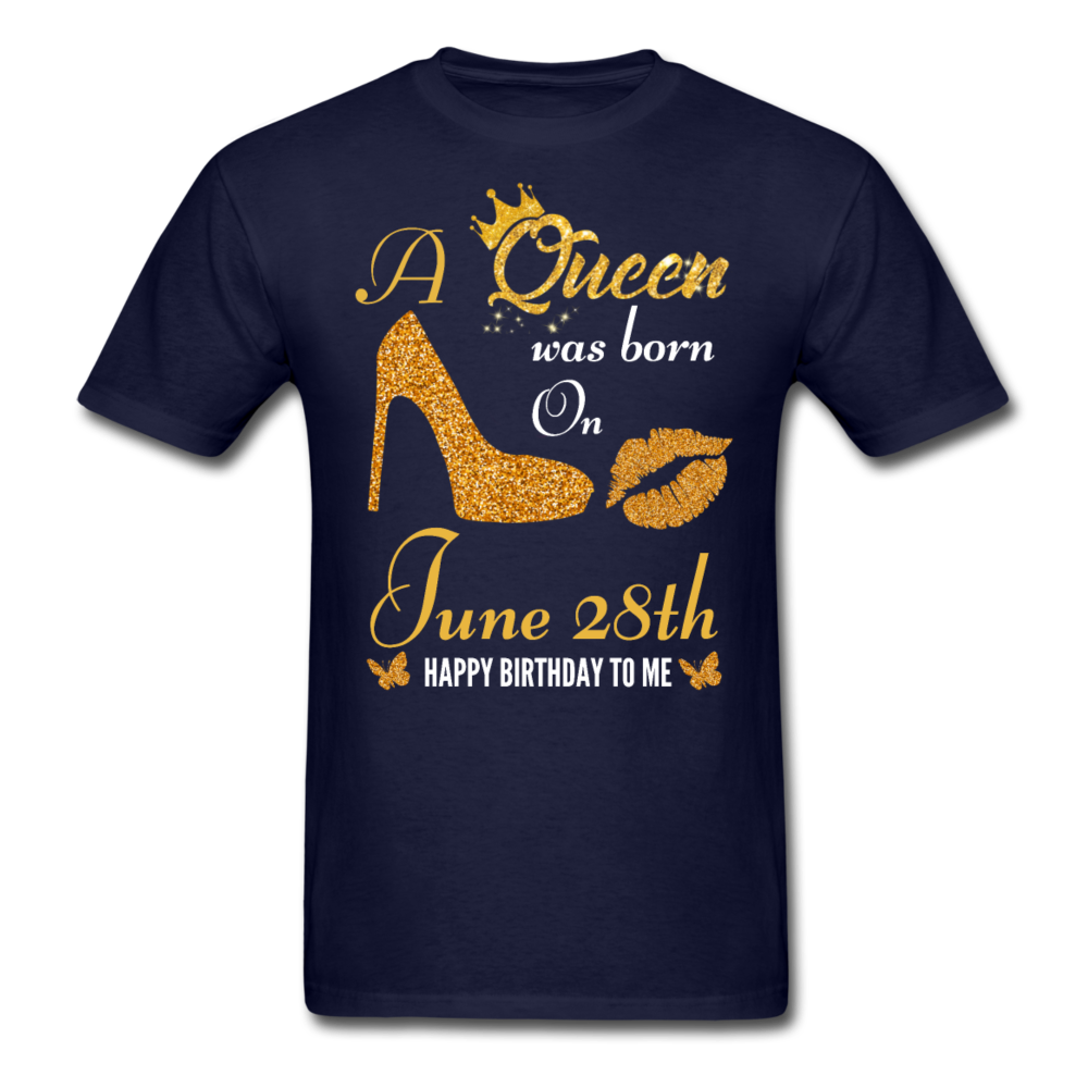 QUEEN 28TH JUNE UNISEX SHIRT - navy